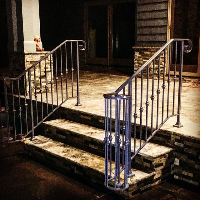 Custom exterior railings #custommetal #m