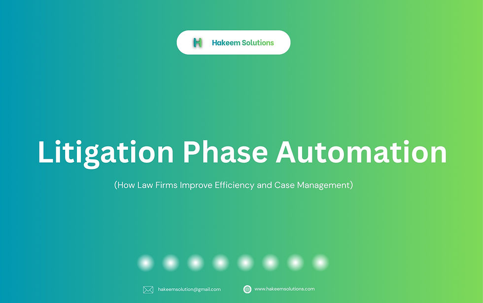 Litigation Phase Automation: How Law Firms Improve Efficiency and Case Management