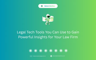 legal tech tools dashboard showing law firm analytics and case management insights