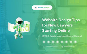 Law firm website homepage for new lawyer with clear headline and call to action