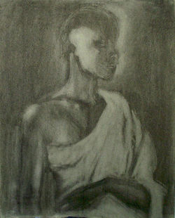 Untitled - Charcoal on paper