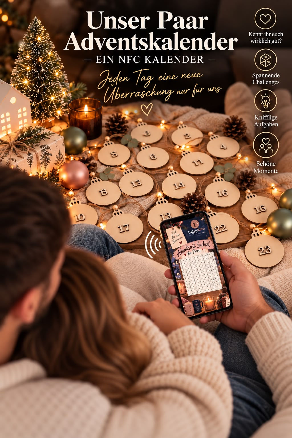 Digitaler Adventskalender für Paare
