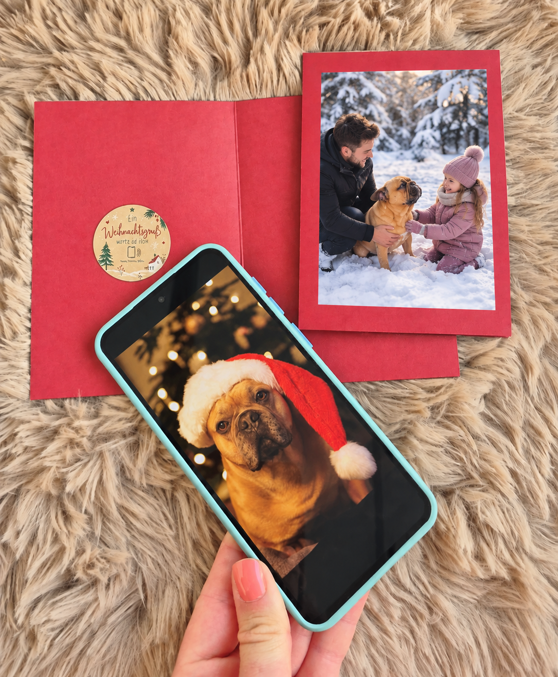 NFC Weihnachtskarten zum selbst gestalten