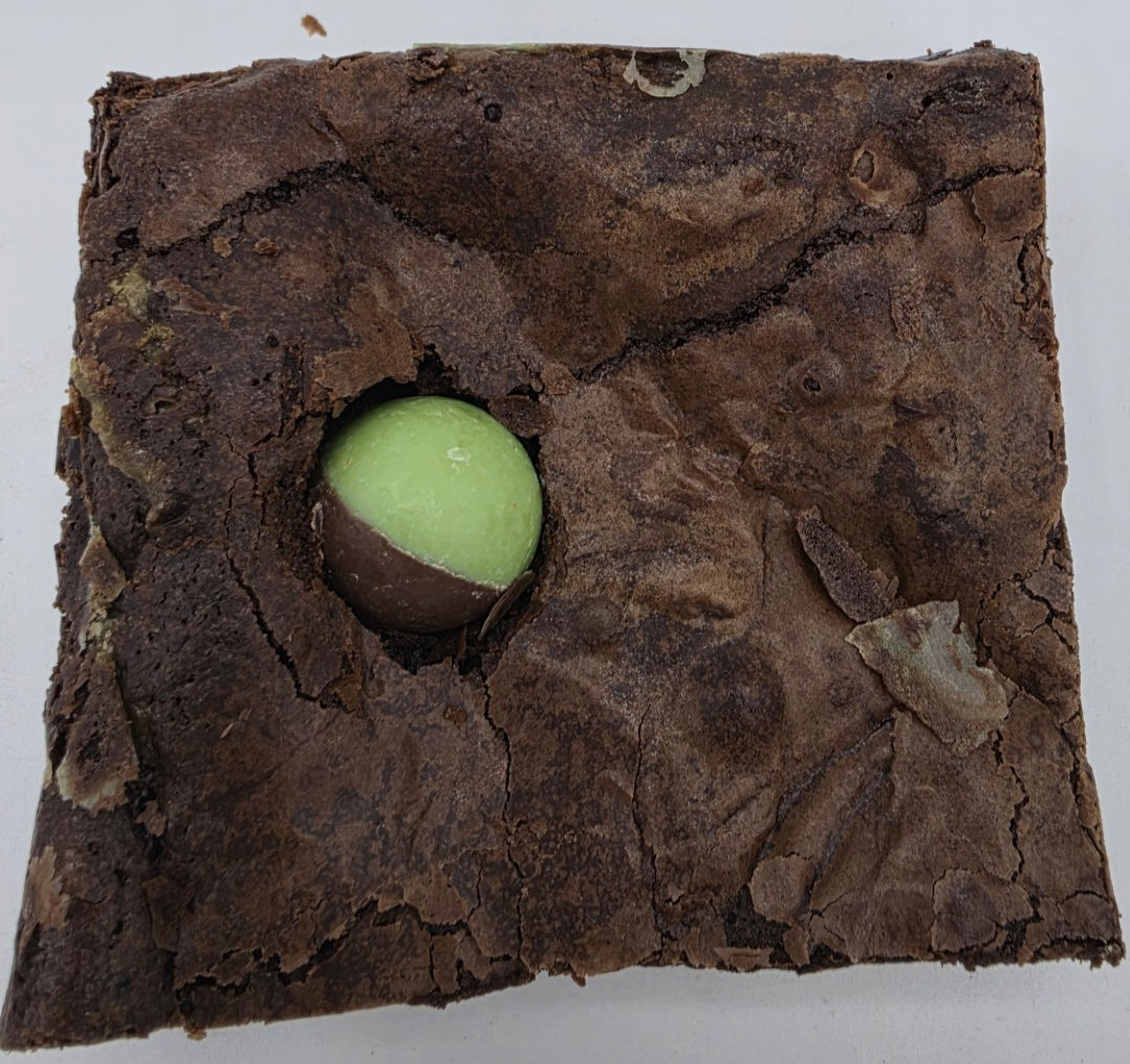 Mint bubbly Chocolate Brownie