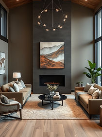 Beautiful lounge with khaki features