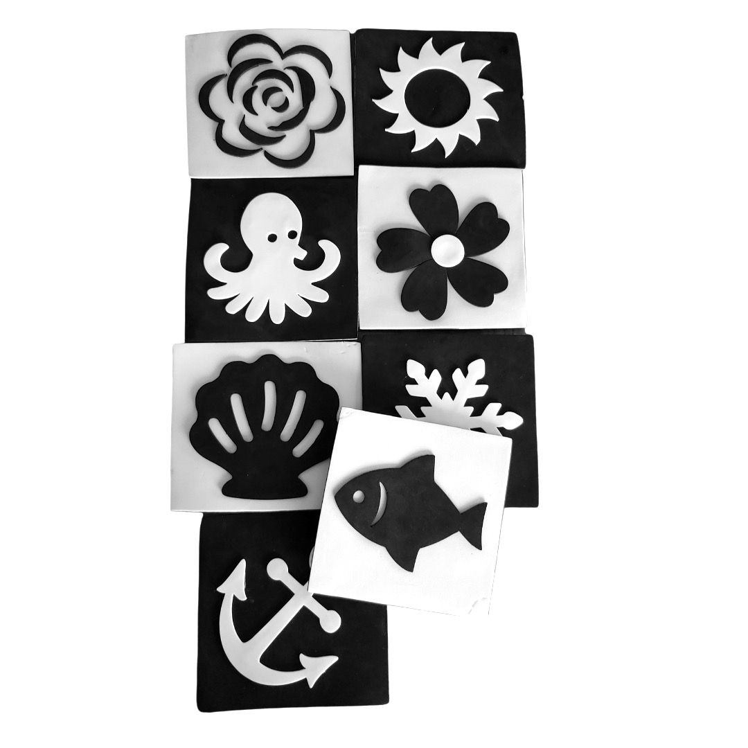 Set de Tarjetas Bicolor