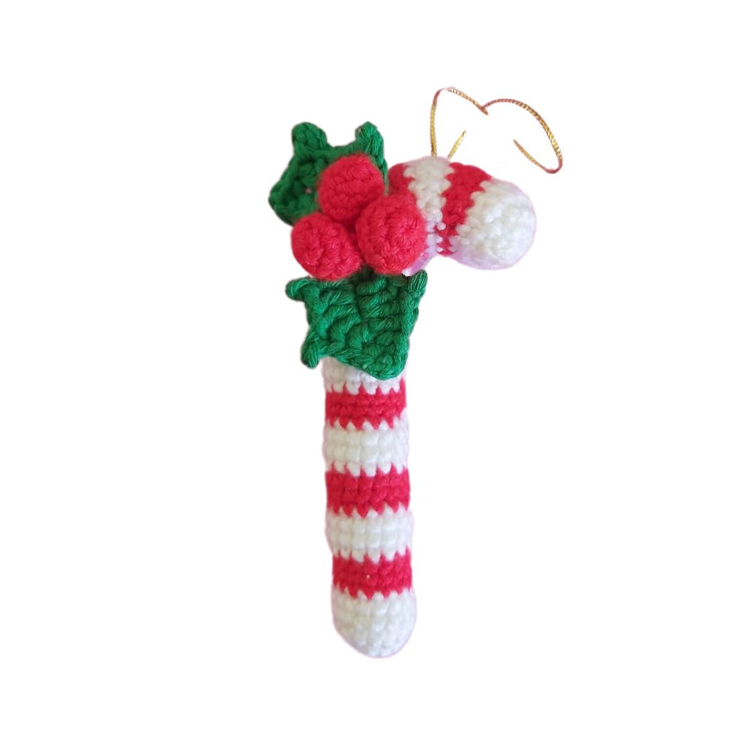 Bastón Navideño Amigurumi Docena
