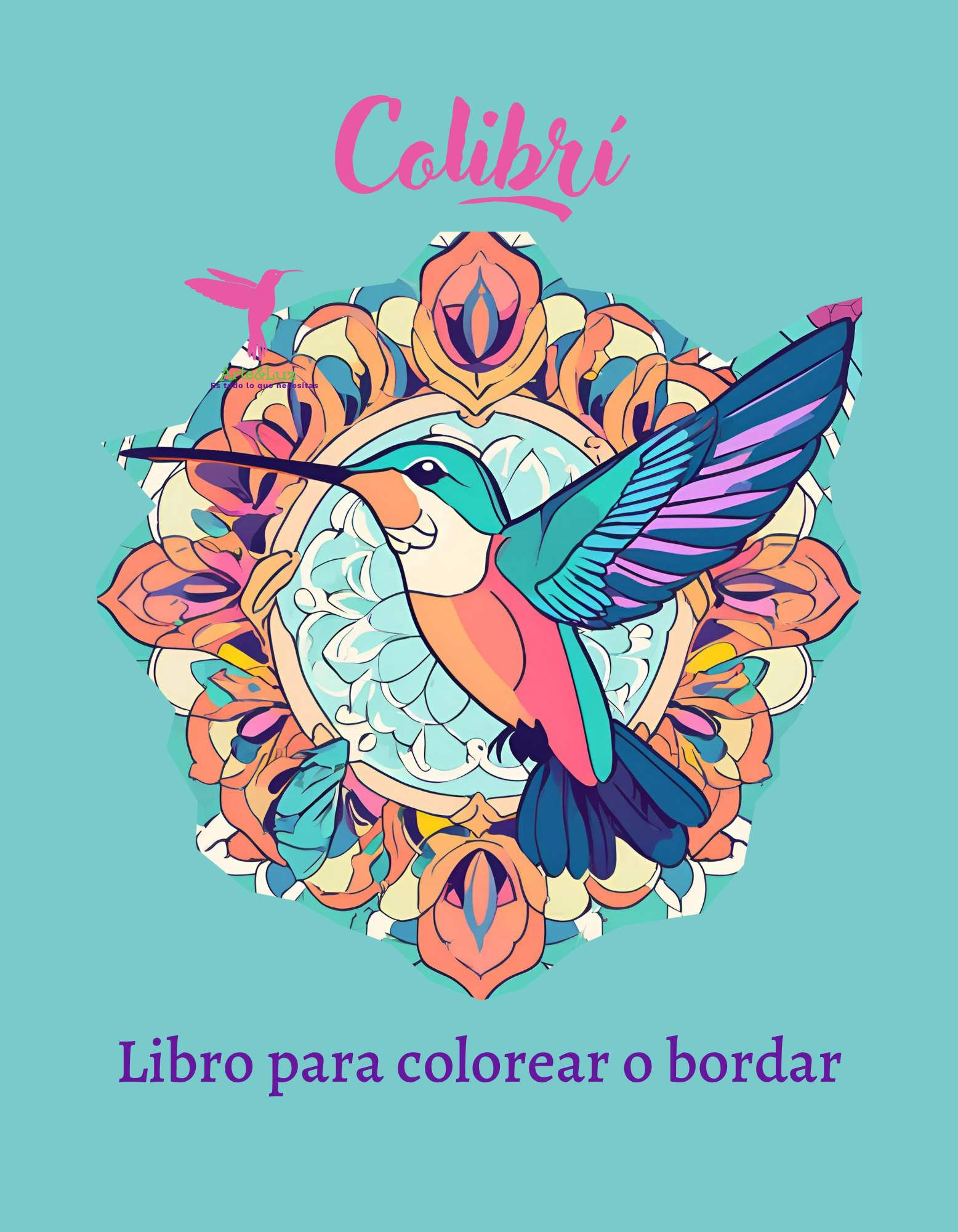 ebook Colibrí para colorear o bordar