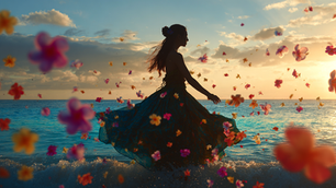 ハワイで出会う秋色:フラ衣装と季節の移ろい