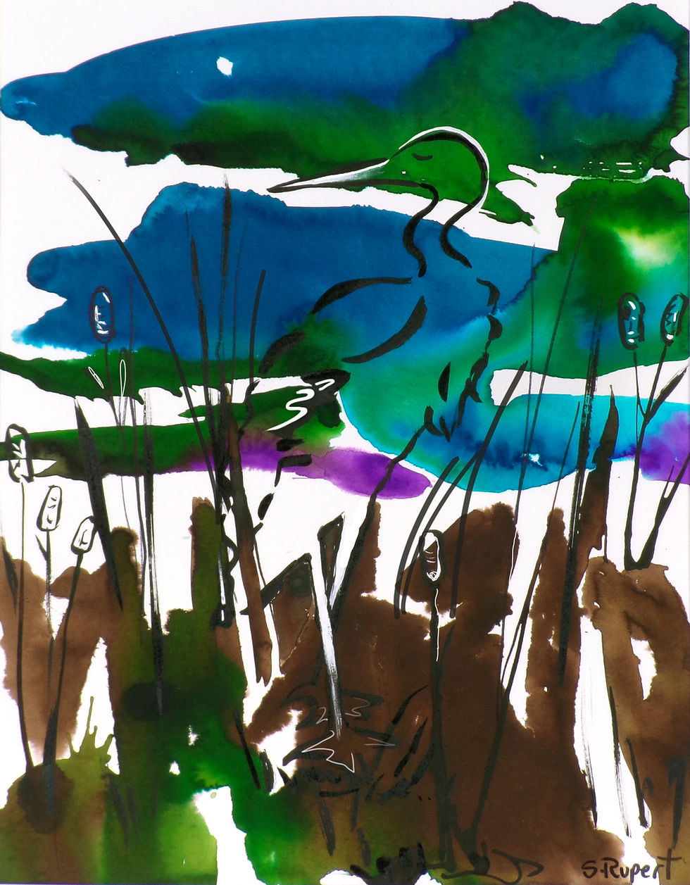 Marsh Abstract #5, Print