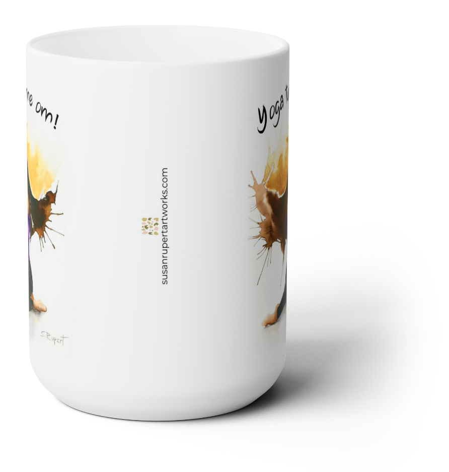 Thumbnail: Lotus Raised Prayer Arms Light Skin Mug