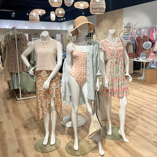 Boutique store refreshed for summer with elevated visual merchandising