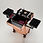 Thumbnail: Rose Gold Makeup Storage Vanity Trolley Bag with wheels Model 3599