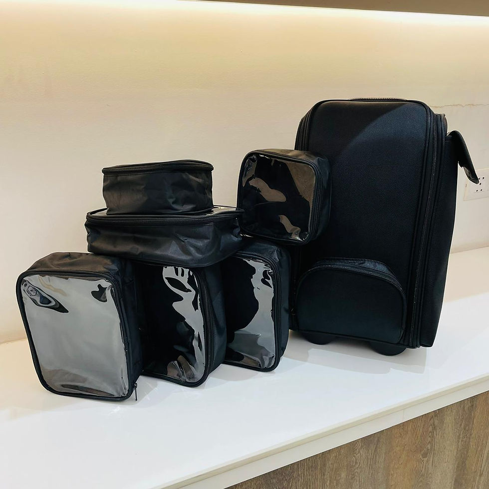 Thumbnail: Nylon Makeup Vanity trolley with wheels- Model HZB 04