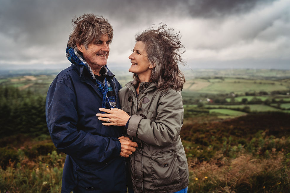 Couples photo session rainy day cavan