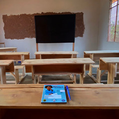 Interior de la primera aula, para los más mayores, los de 5 y 6 años.