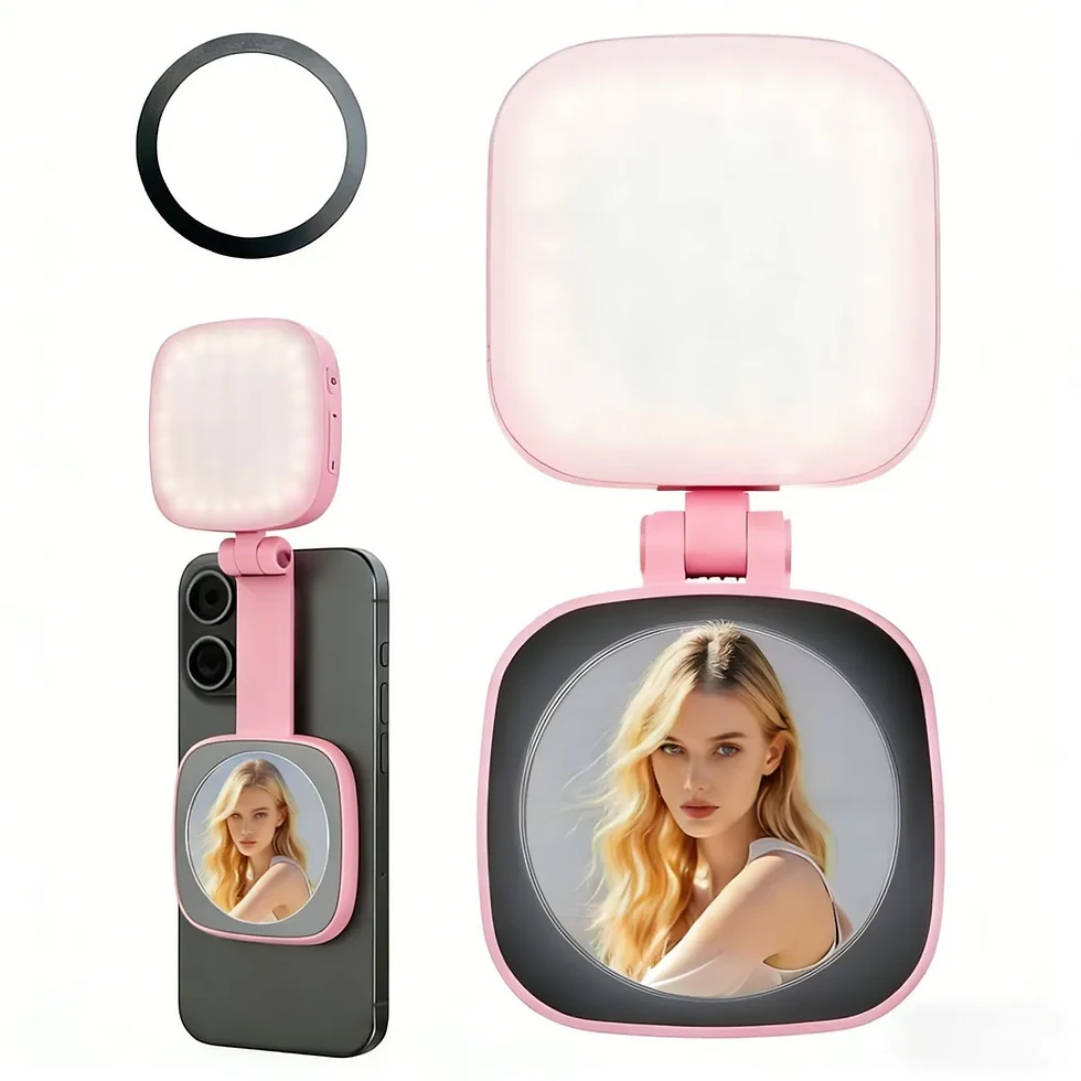 Thumbnail: Magnetic Phone Light with Mirror for Selfie Photography