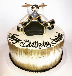 Pretty proud of this drummer cake topper I made! #cakesofinstagram #cakes #baker #sheascakes #drumme