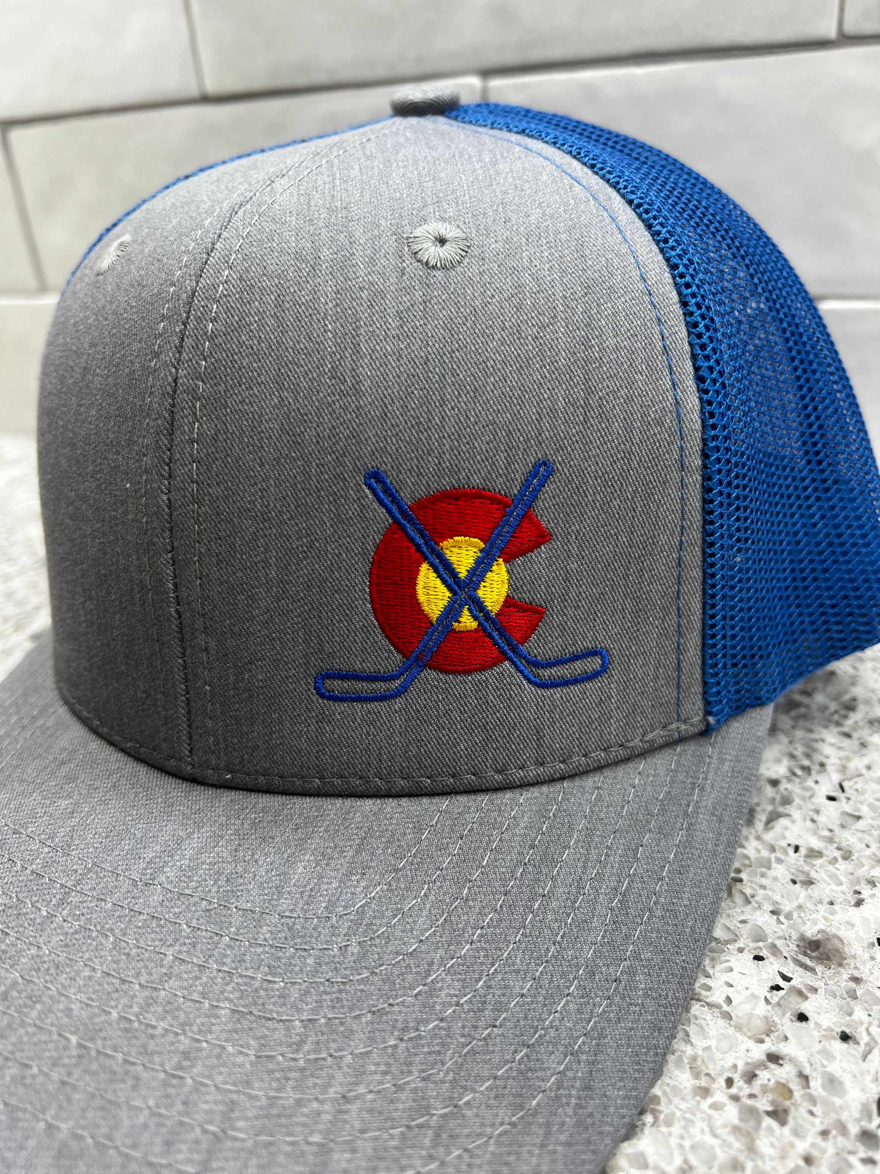 Colorado logo States Hockey Trucker Snapback