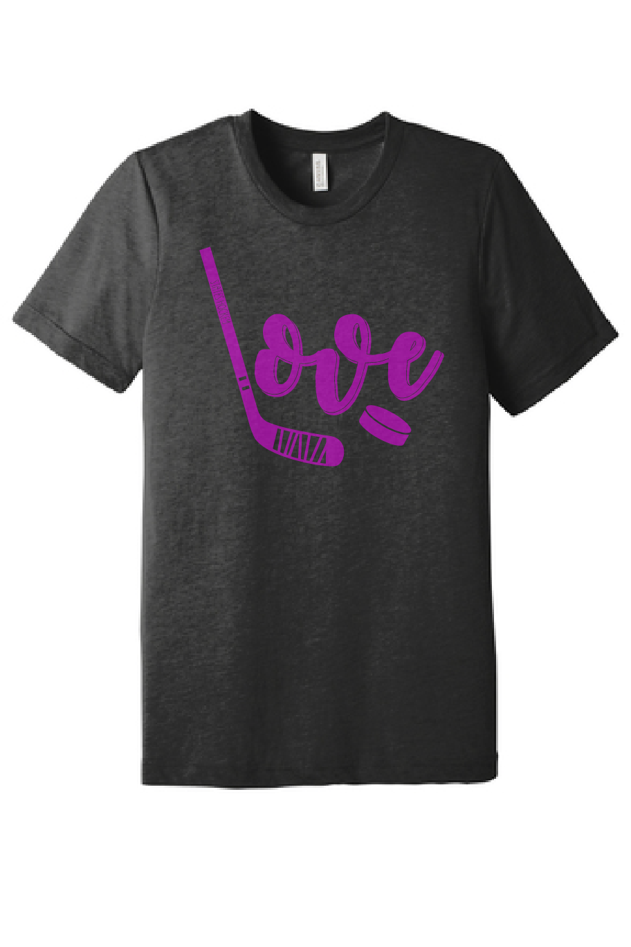 States Hockey Love Logo Premium Unisex Black Charcoal T-Shirt