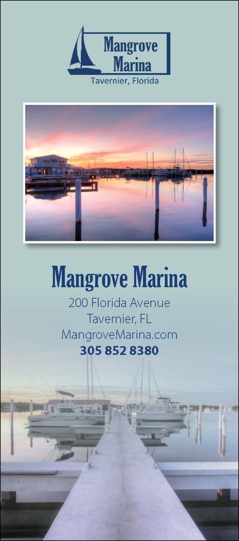 Mangrove Marina Rack Card Front