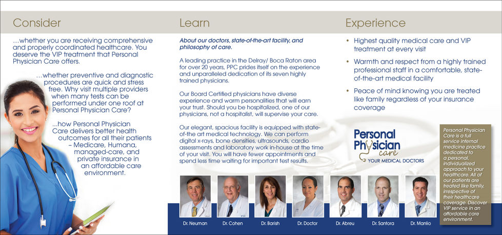 Personal Physician Care Brochure Inside