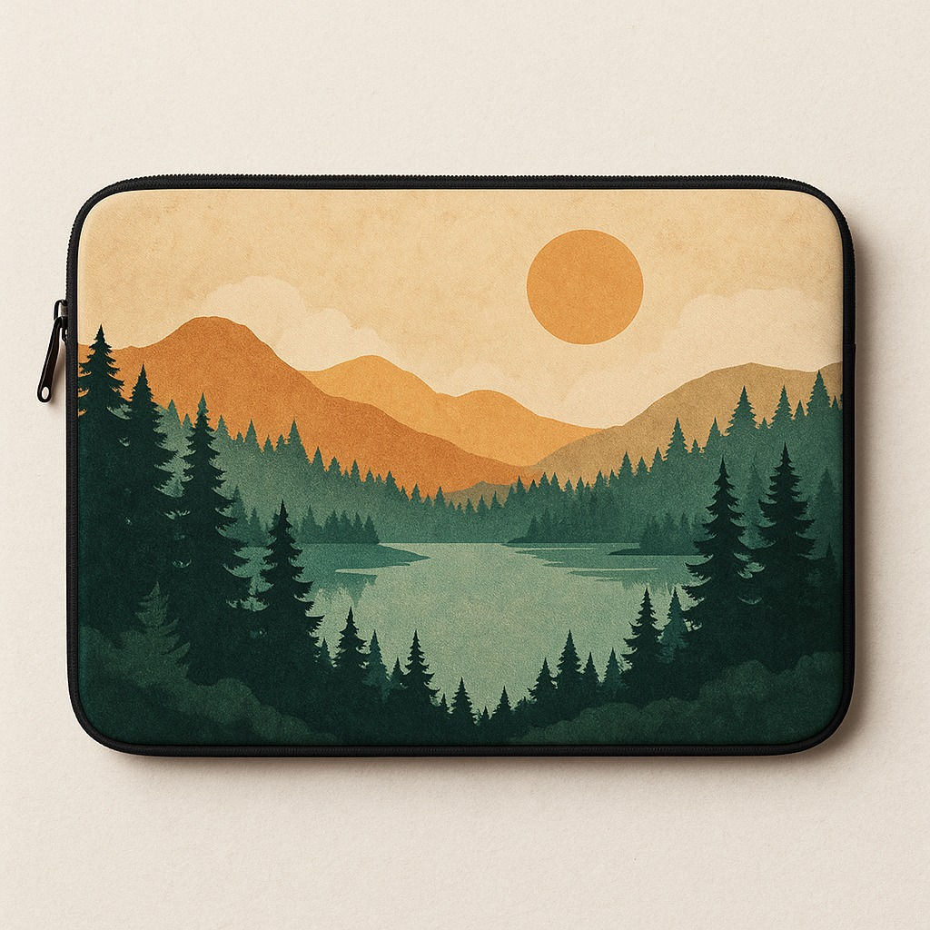 "Evergreen Sunset" Laptop Sleeve