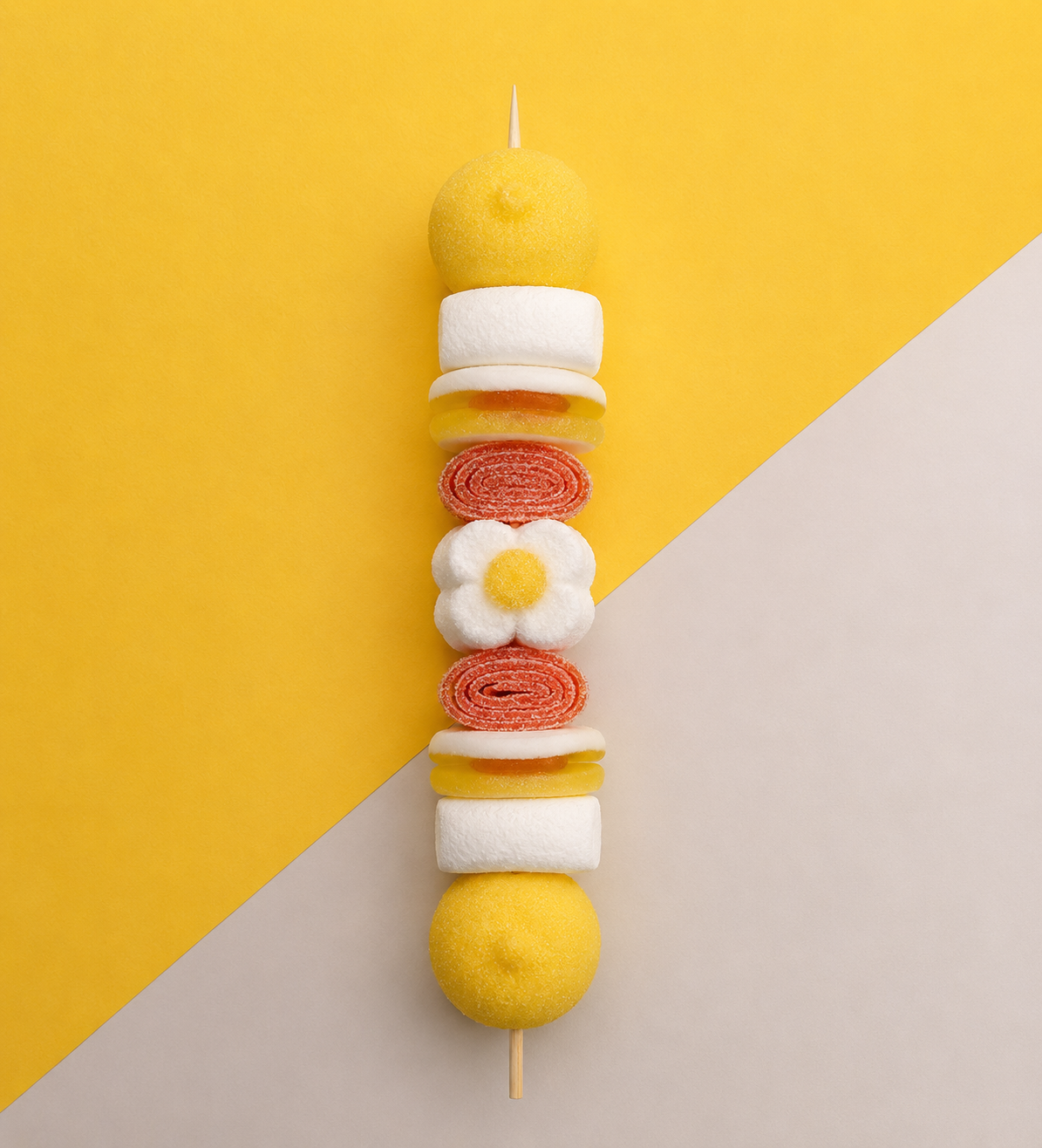 Snoepbrochette GEEL