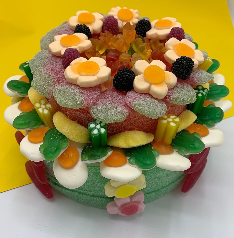 Thumbnail: Snoeptaart 2 verdiepen bloemenparadijs