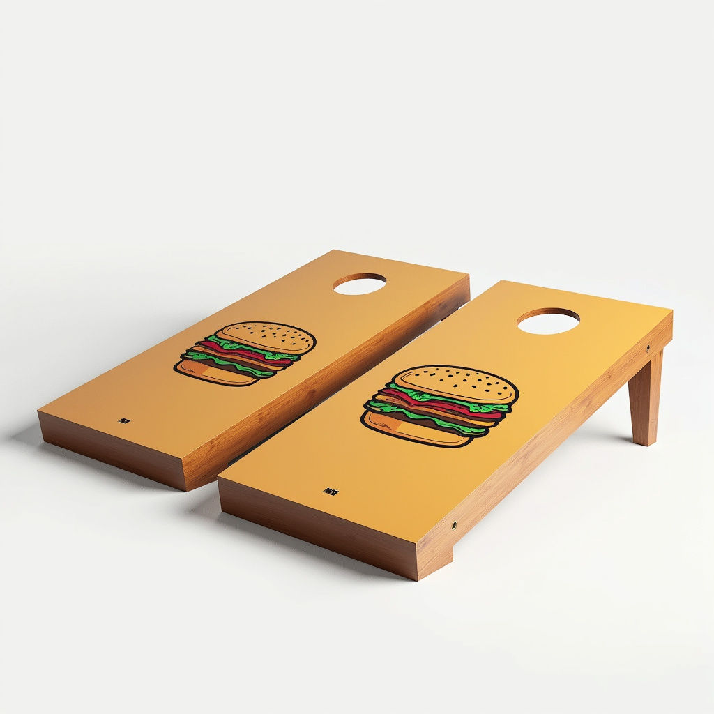 Bear Burger Cornhole