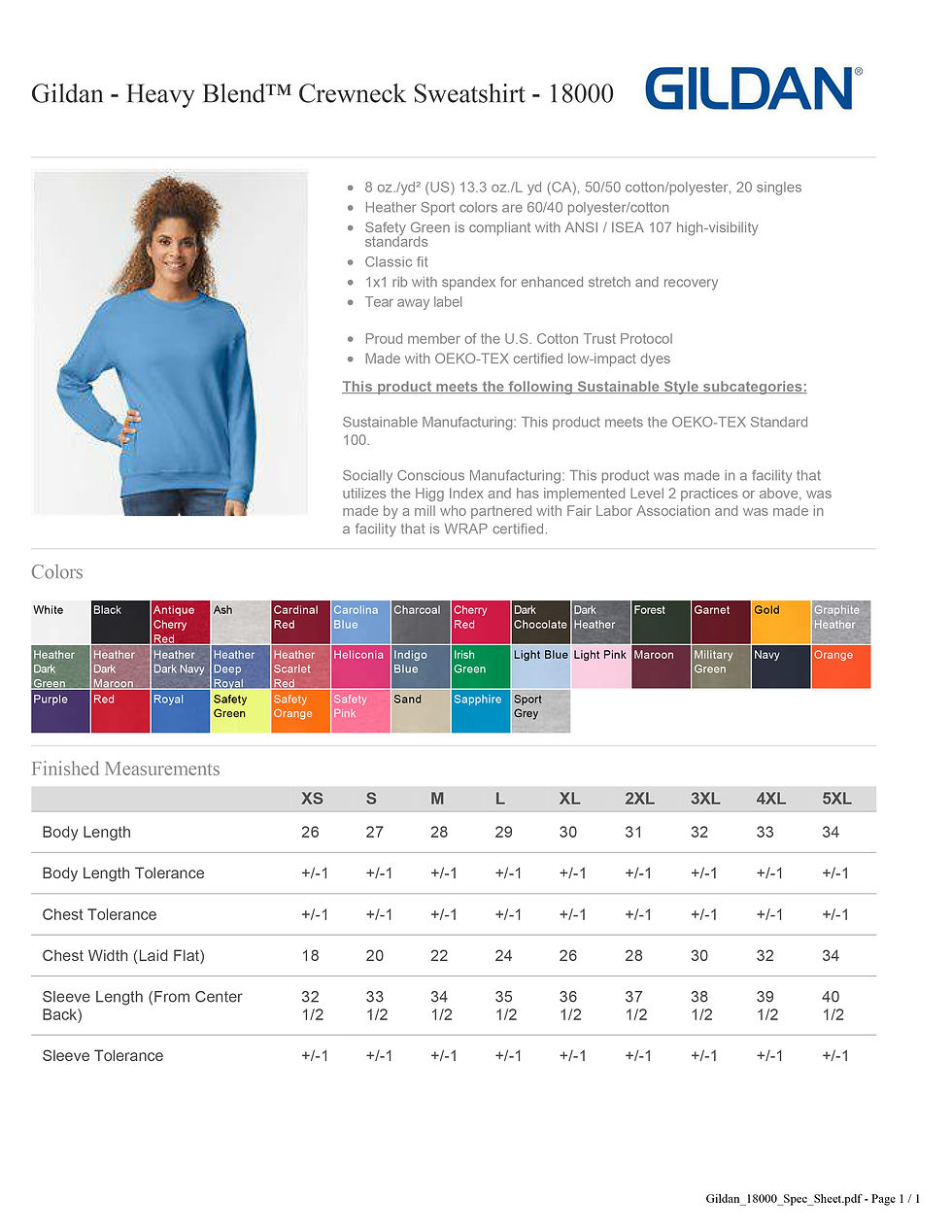 Thumbnail: SMH ORTHO - SWEATSHIRT - GILDAN 18000