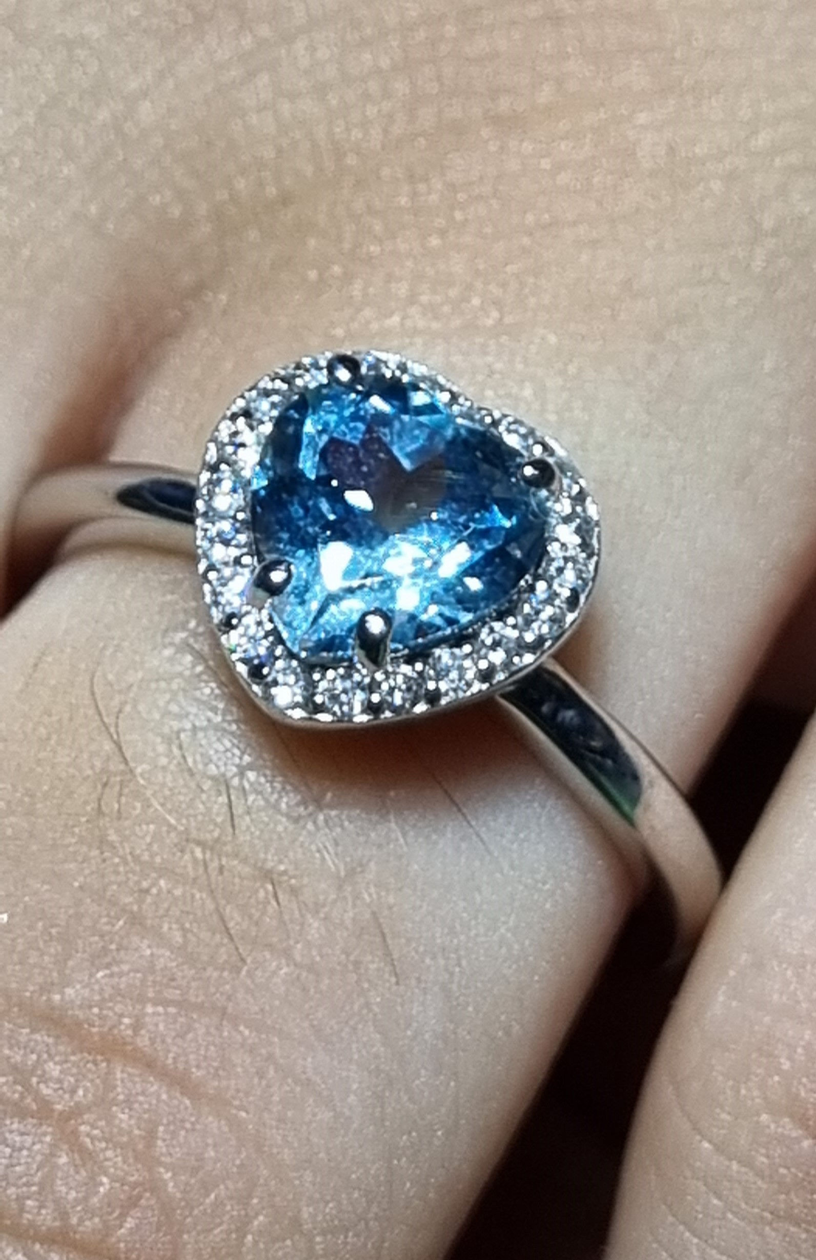 Cuore di acquamarina Santamaria