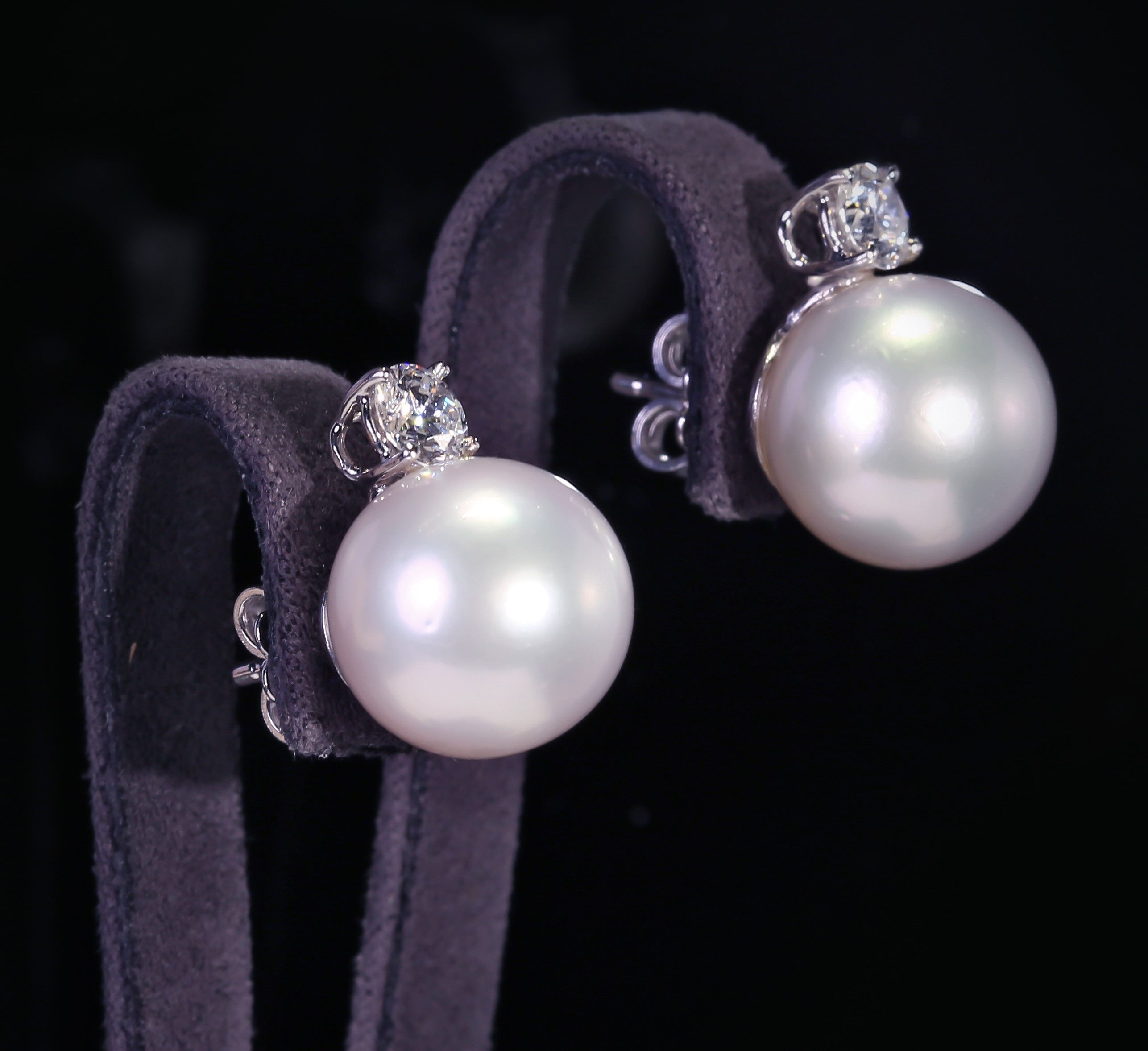 Orecchini perle e diamanti