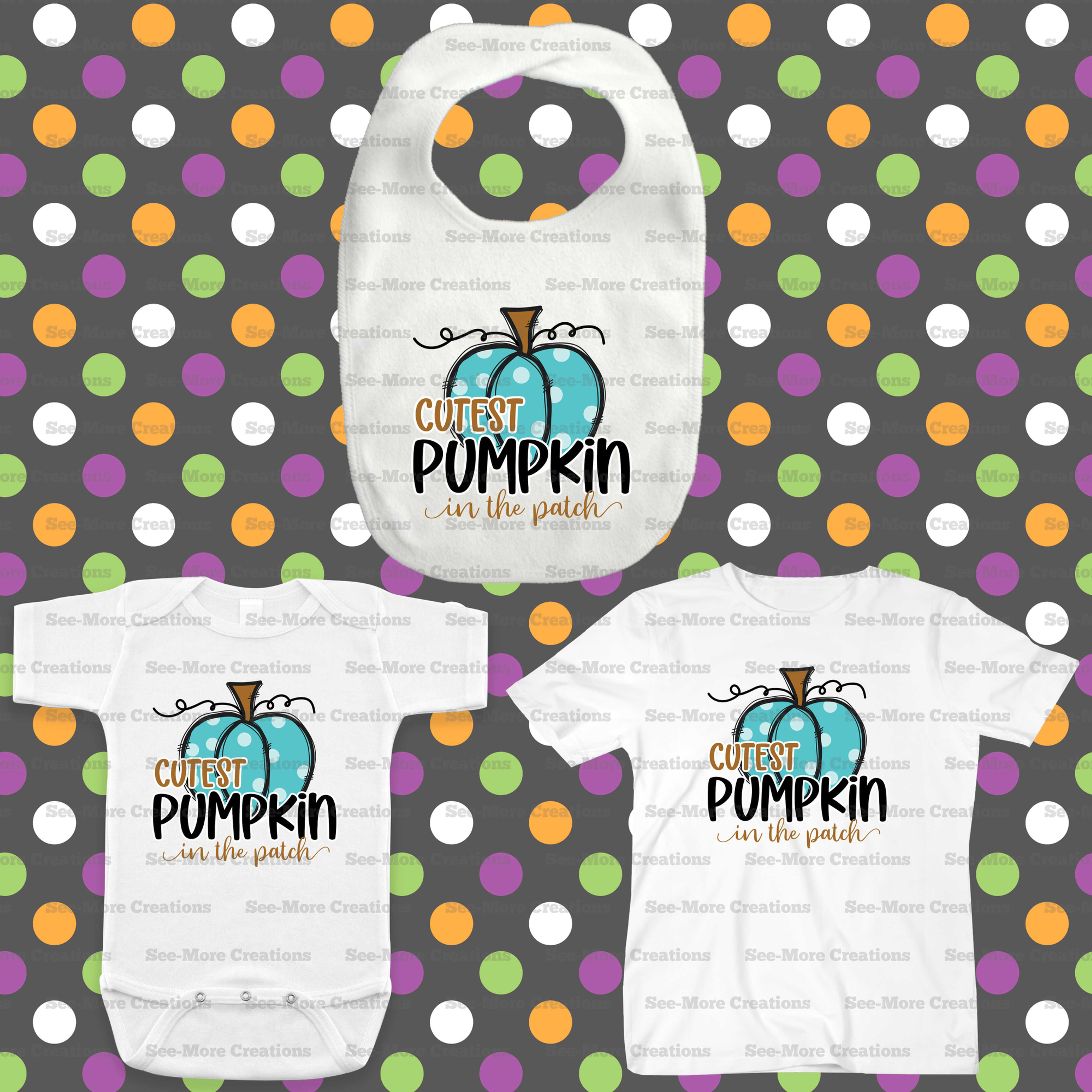 Cutest Pumpkin In The Patch #2 Halloween Bib, Jumper & Shirt
