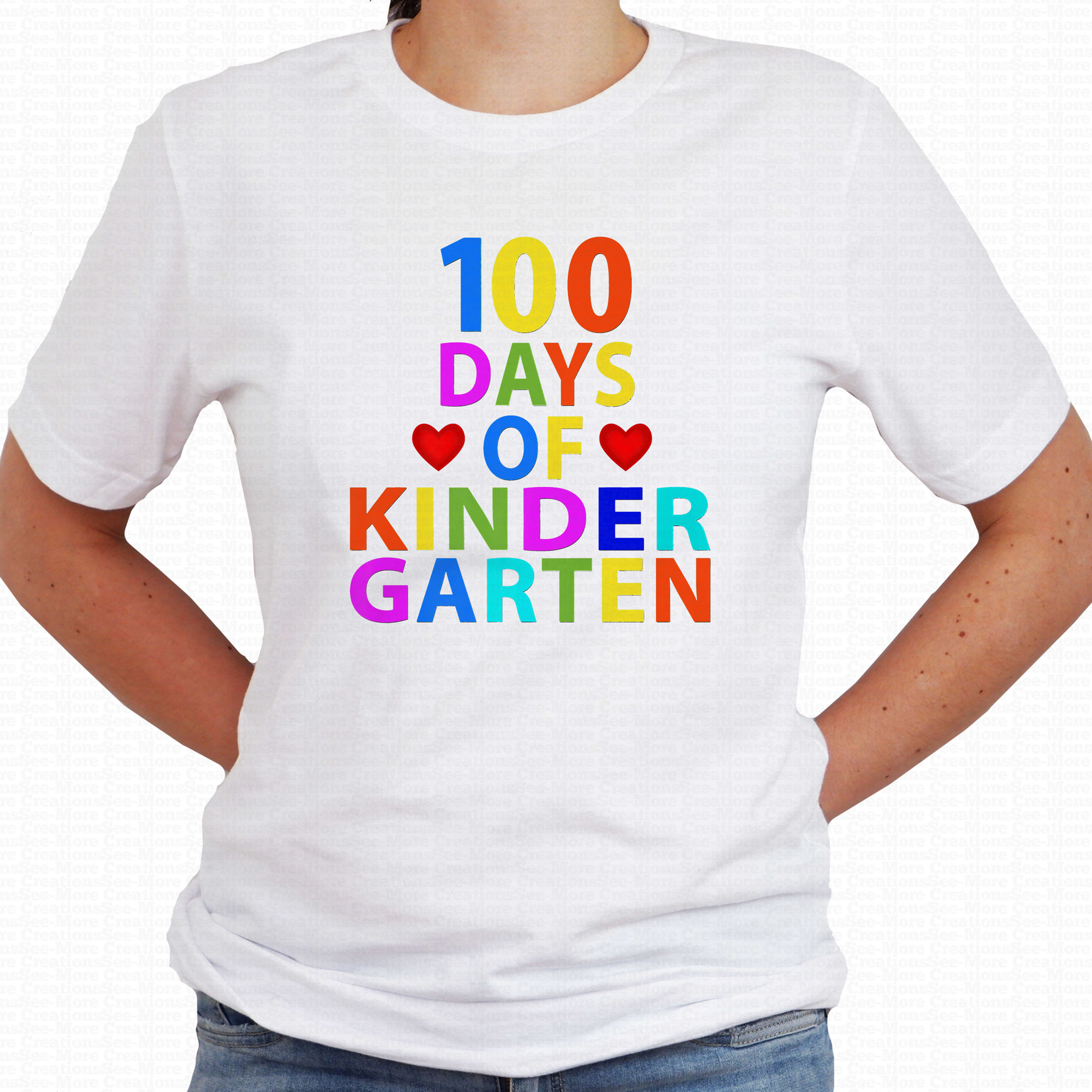100 Days Of Kindergarten #5 School Teacher Shirt