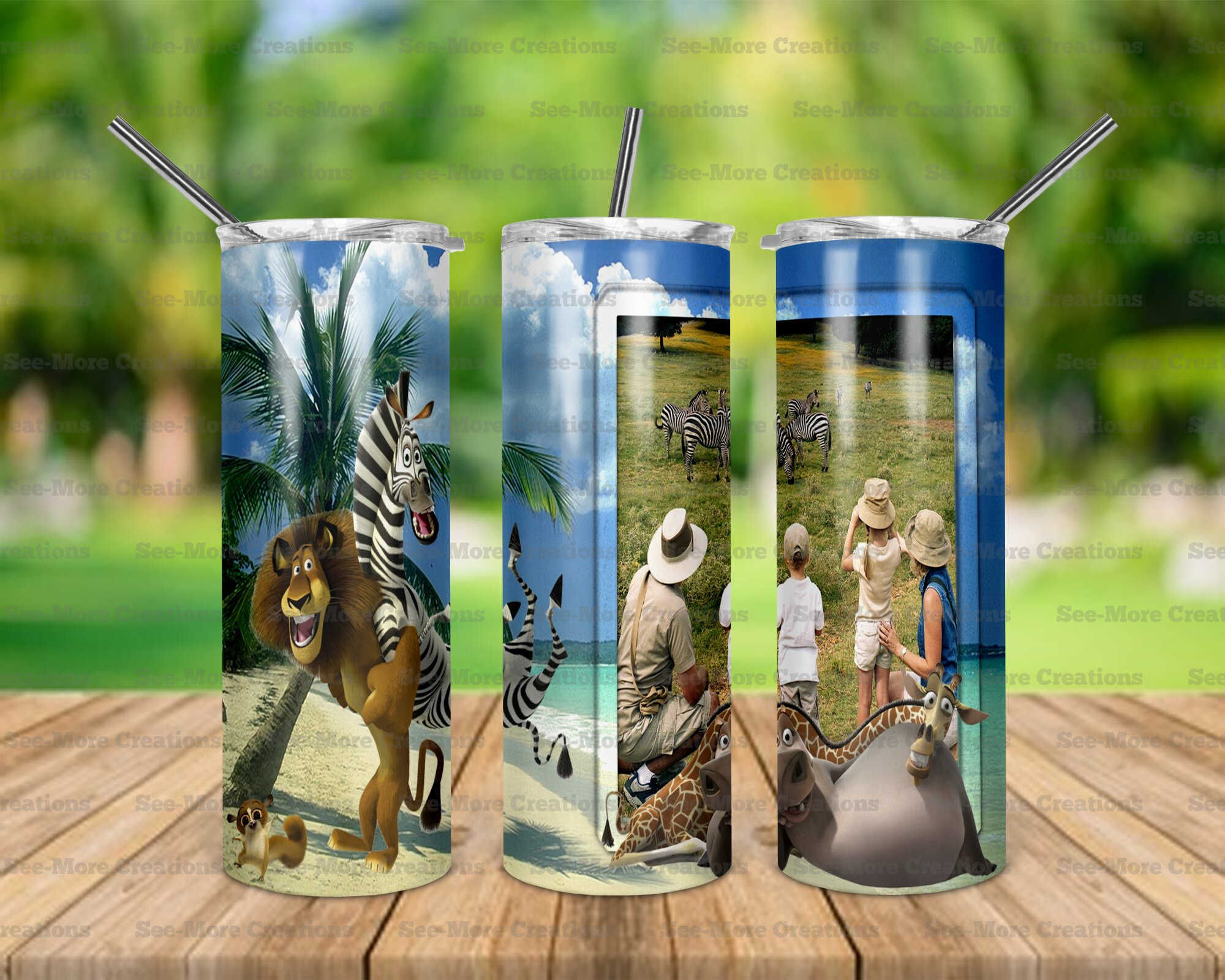 Madagascar #1 Add Your Picture Skinny, Sippy & Kids Tumblers