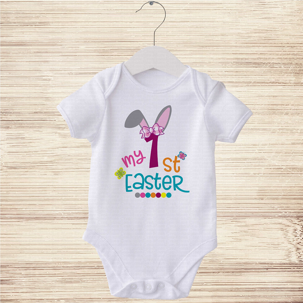 Thumbnail: My First Easter #29 Girls Easter Bodysuit