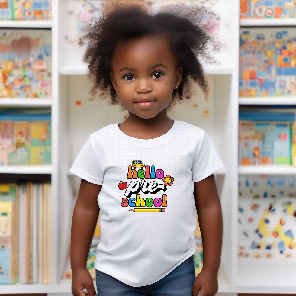 Thumbnail: Hello Pre-School #11 Girls School Shirt
