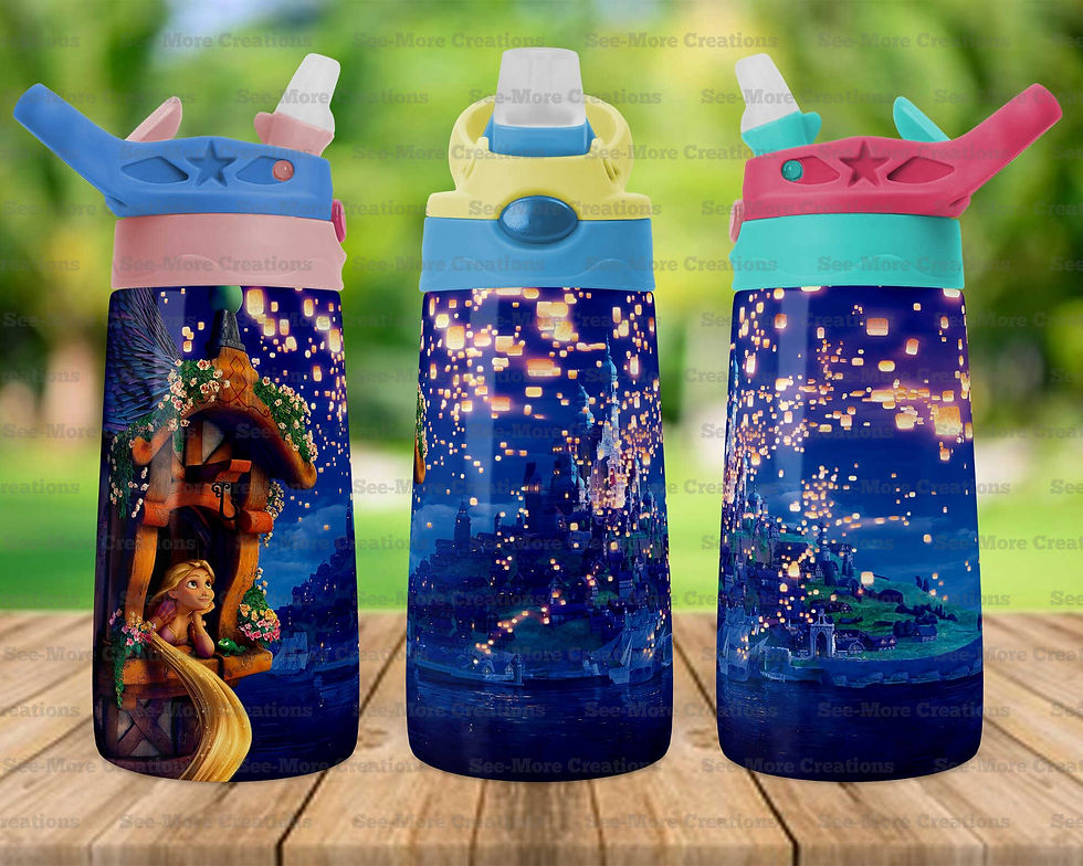 Thumbnail: Rapunzel & Pascal #6 Skinny, Sippy & Kids Tumblers
