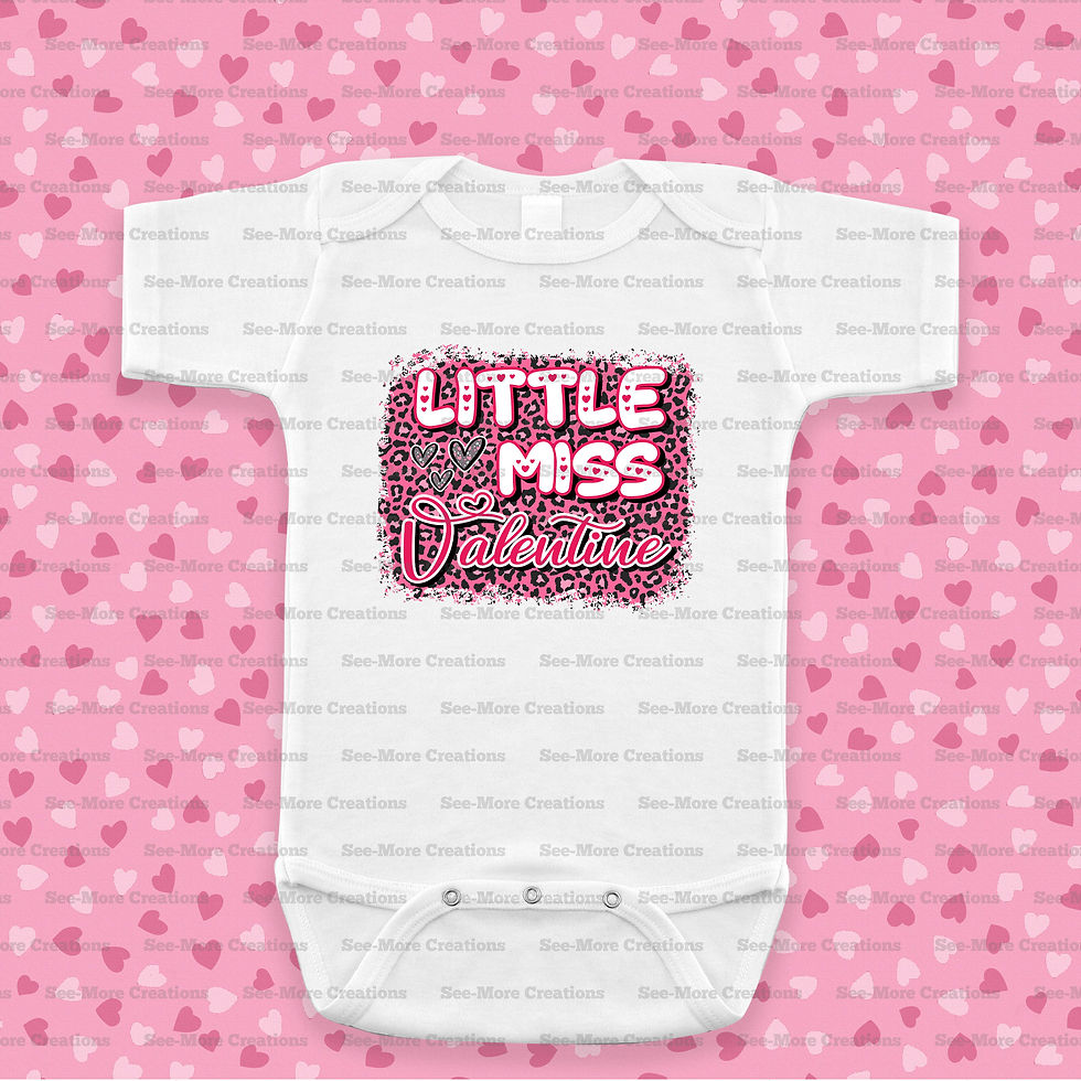 Thumbnail: Little Miss Valentine Bib, Jumper & Shirt