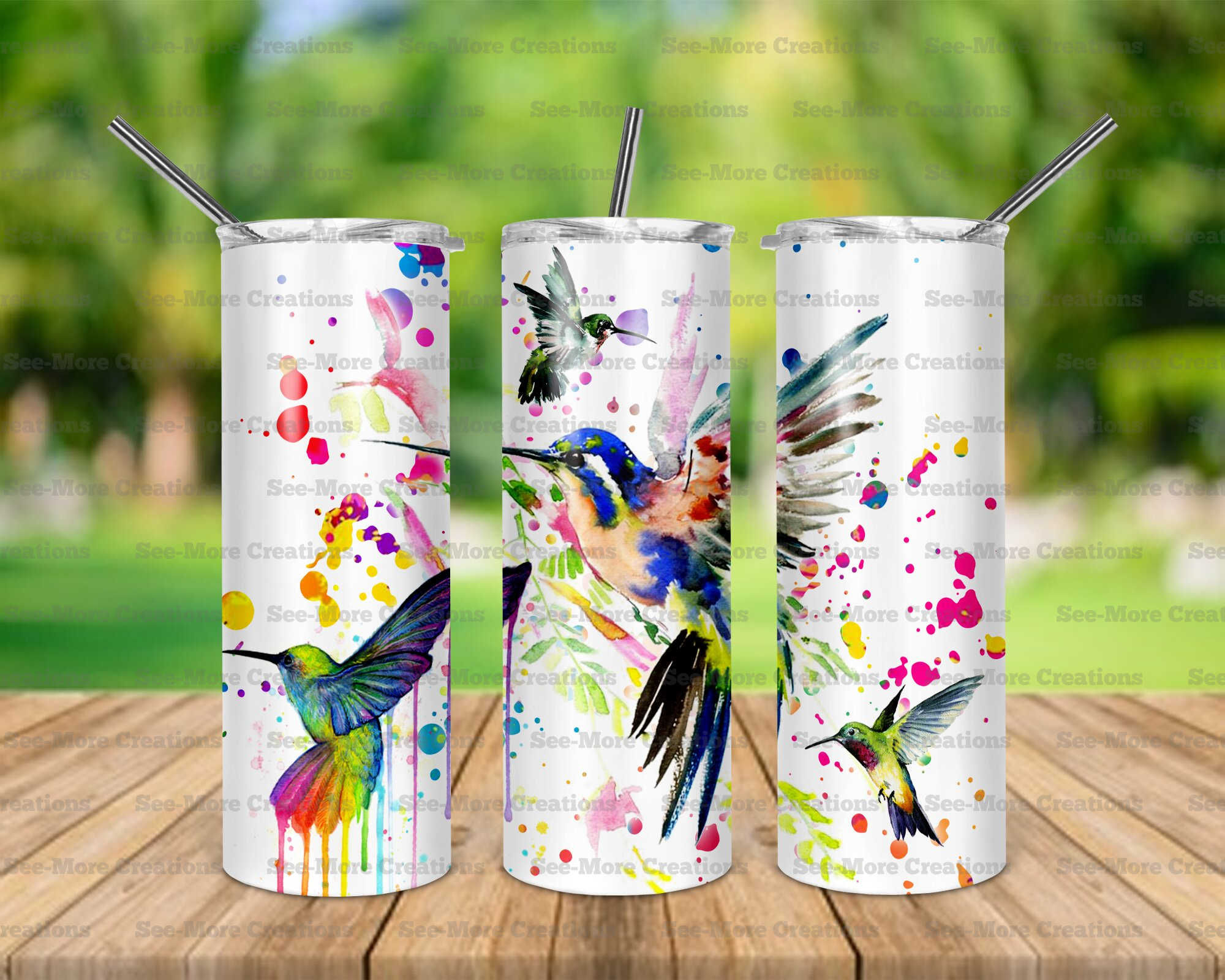 Hummingbirds #2 Skinny Tumbler