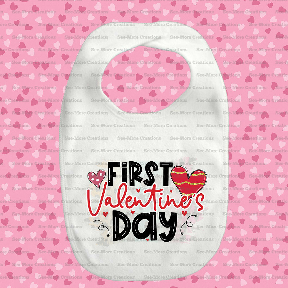 Miniature : First Valentine's Day #4 Bib, Jumper & Toddler Shirt