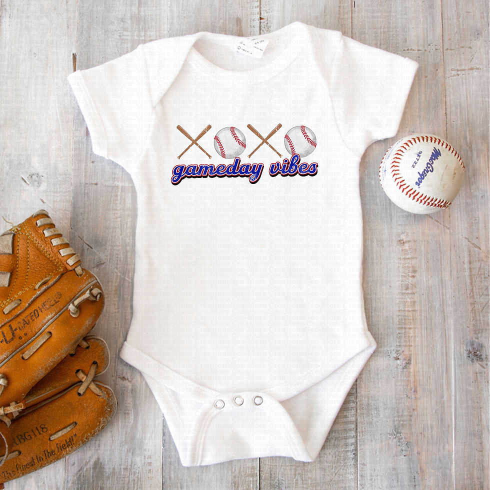 Thumbnail: Game Day Vibes #4 Boys Or Girls XOXO Baseball Bodysuit