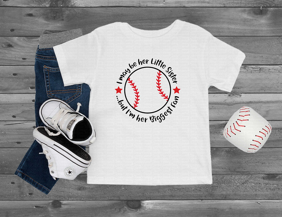 Μικρογραφία: I May Be Her Little Sister But I'm Her Biggest Fan #1 Girls Baseball Shirt