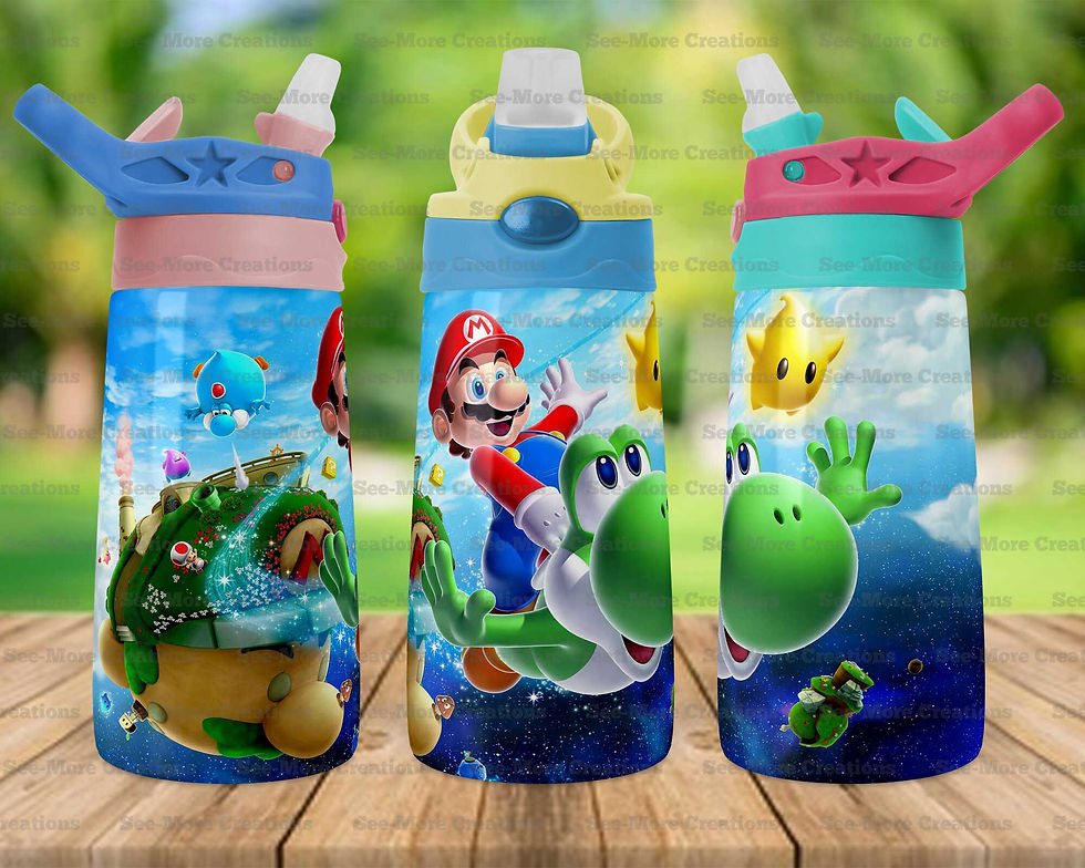 Thumbnail: Mario & Yoshi #7 Skinny, Sippy & Kids Tumblers