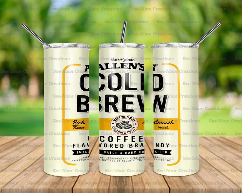 Allen's Cold Brew #1 Brandy Skinny Tumblers