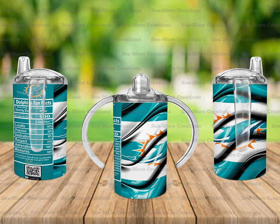 Thumbnail: Miami Dolphins #6 Fan Facts Skinny, Sippy & Kids Tumblers