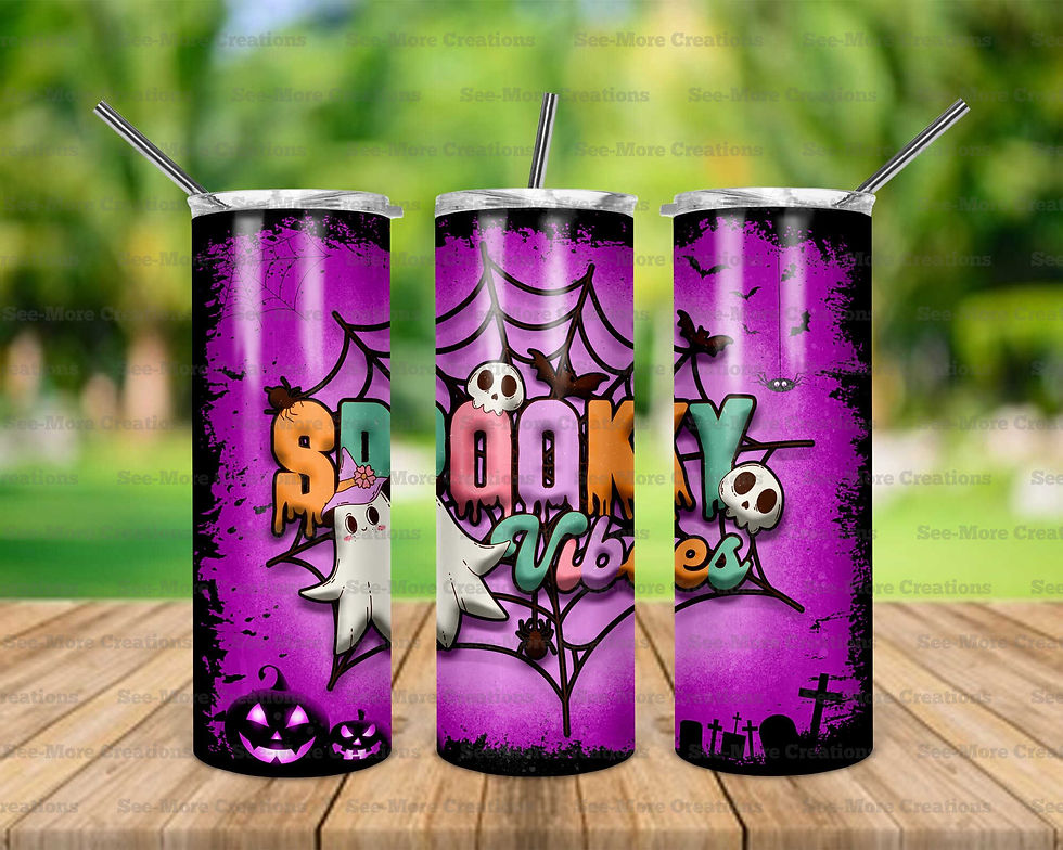 Spooky Vibes #4 Skinny & Kids Tumbler