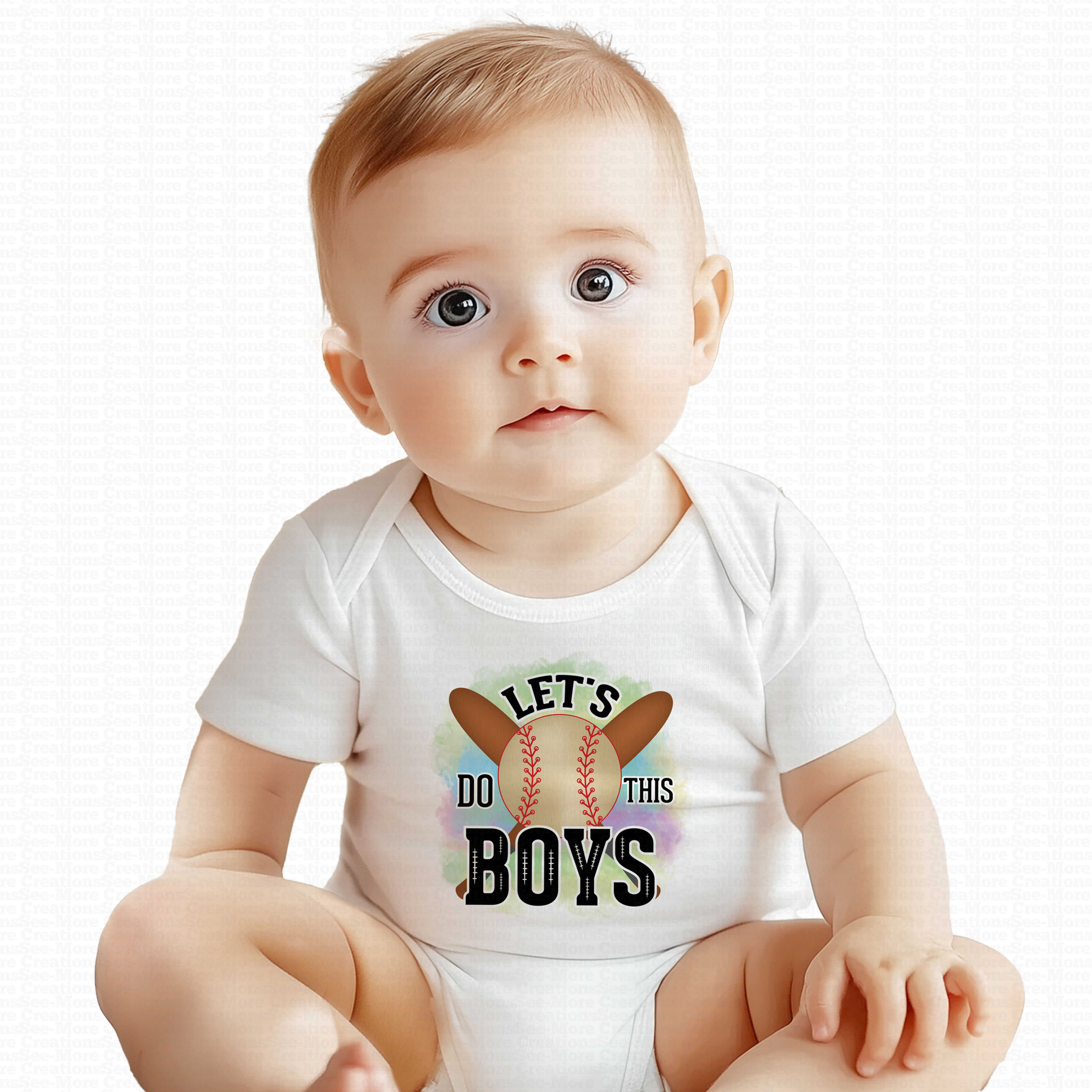 Let's Do This Boys #1 Boys Or Girls Baseball Bodysuit