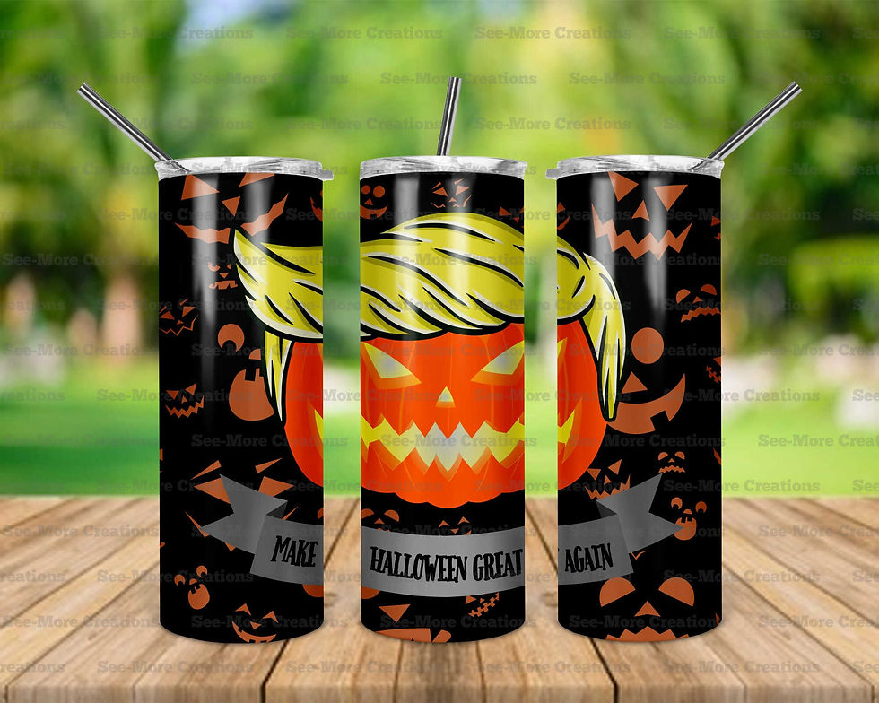 Make Halloween Great Again #1 Trump Pumpkin Skinny Tumbler